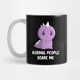 Introverts Humor Cute Kawaii Dinosaur Social Anxiety Sarcasm Mug